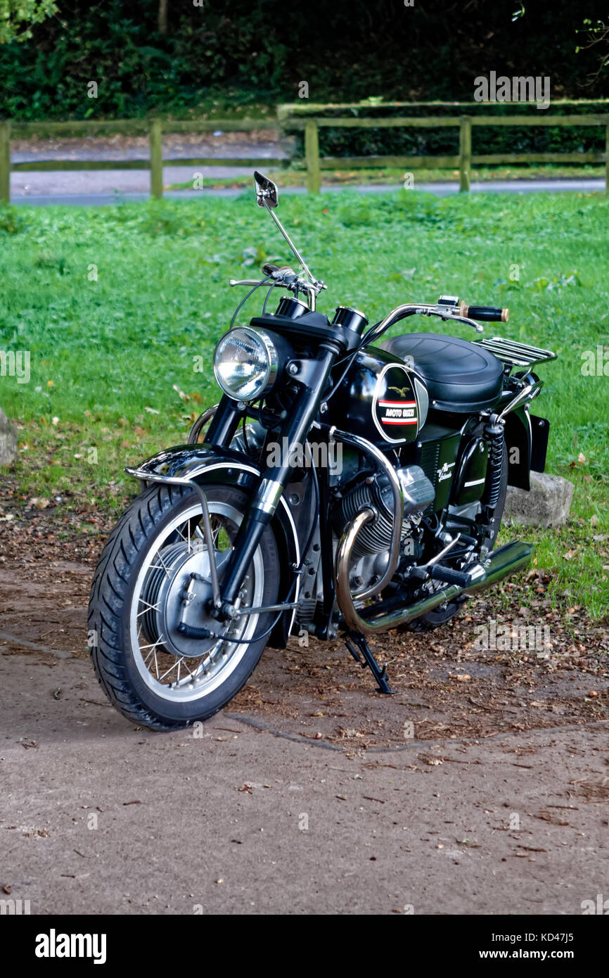 Une moto 1970 moto Guzzi V750 Ambassador Classic Banque D'Images