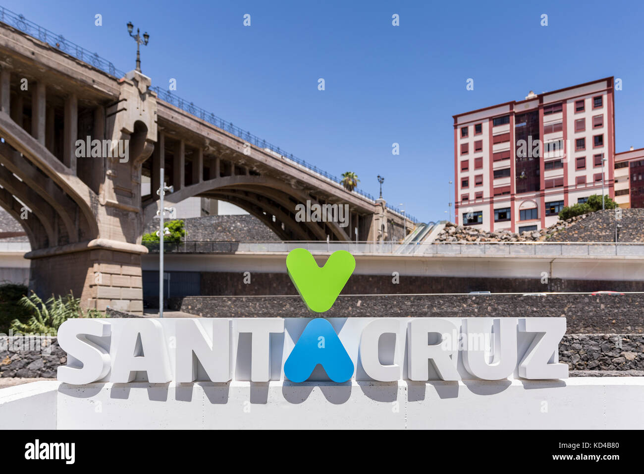 Amour signe de Santa Cruz de Santa Cruz de Tenerife, Canaries, Espagne Banque D'Images