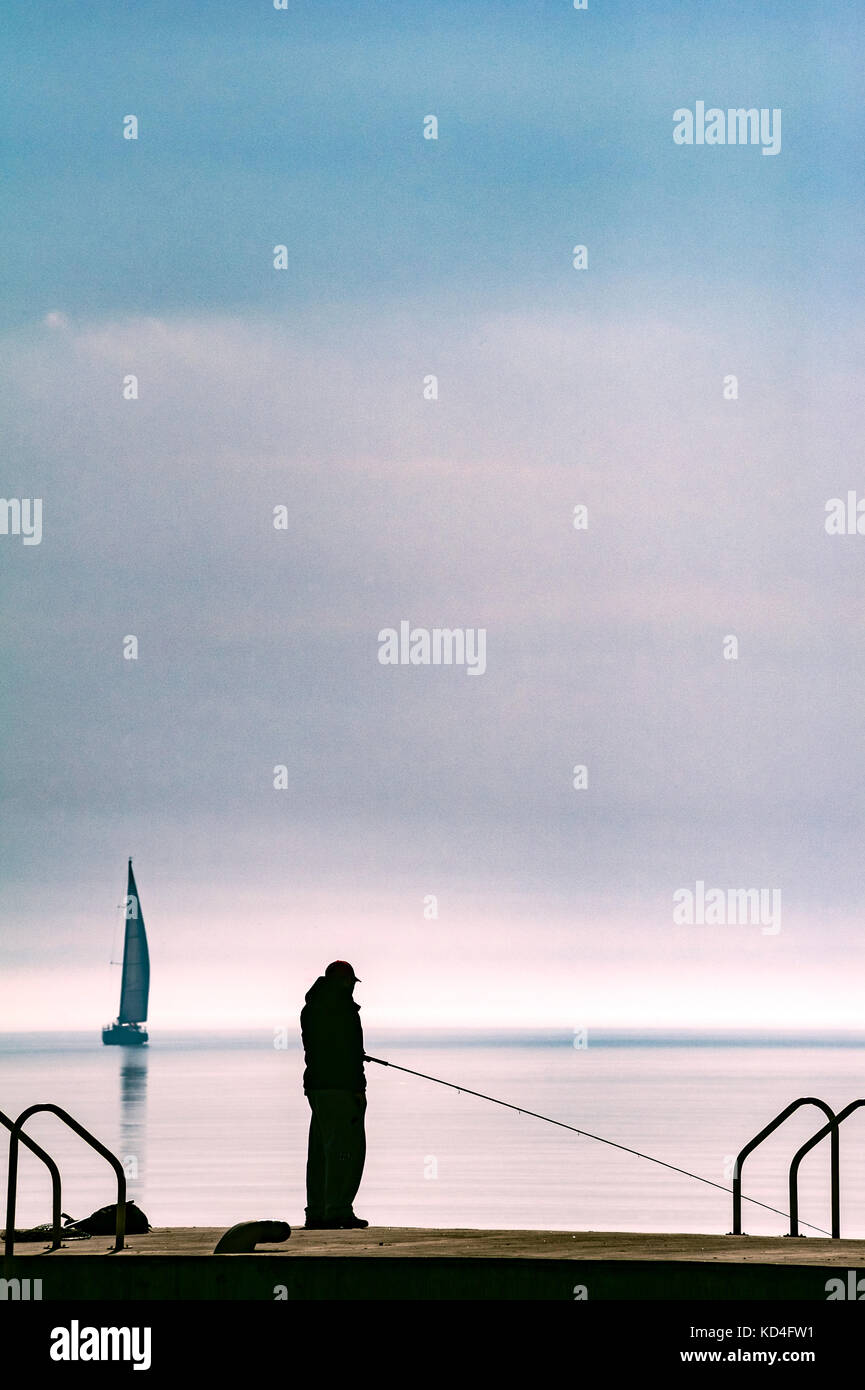 Location de saisie d'Oakville marina sur le lac Ontario Banque D'Images