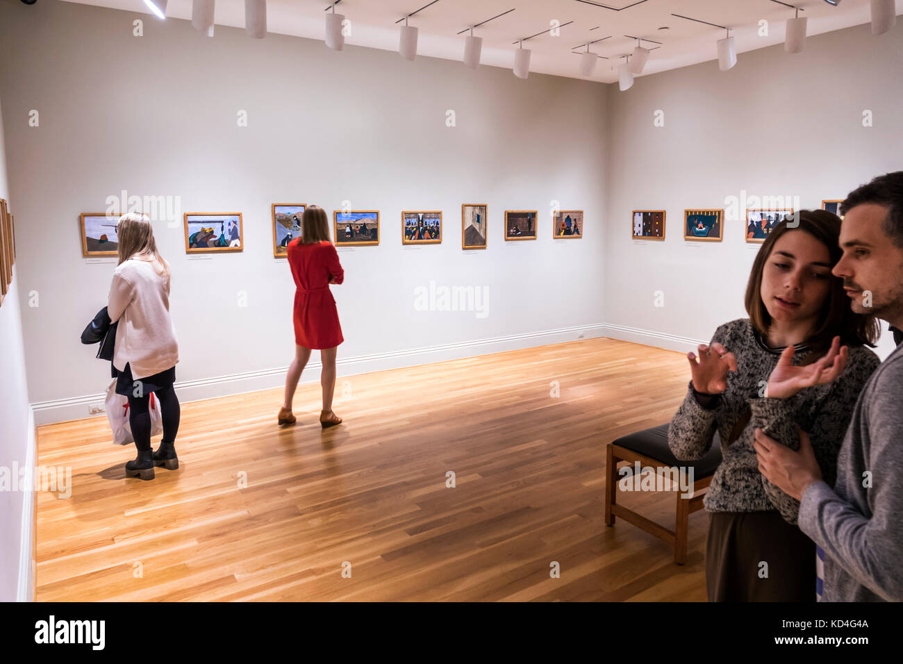 Washington DC,District of Columbia,Phillips Collection,art,musée,exposition collection,visualisation,Grande migration,Jacob Lawrence,Africain Banque D'Images
