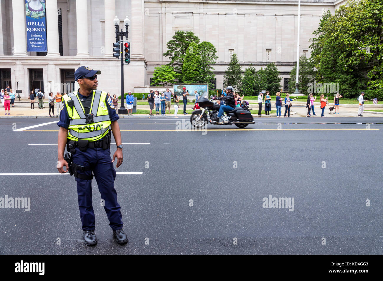 Washington DC, District de Columbia, Constitution Avenue, Rolling Thunder Ride for Freedom, vélo vélo vélo vélo vélo vélo vélo pilote cy Banque D'Images
