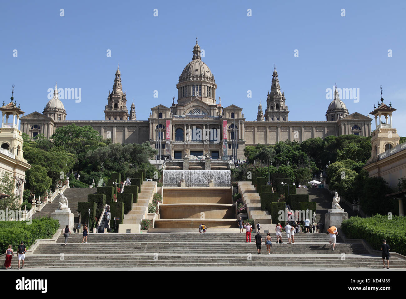 Museu Nacional d'Art de Catalunya Musée National d'Art de Catalogne MNAC Plaza de España Barcelone Catalogne Espagne Banque D'Images