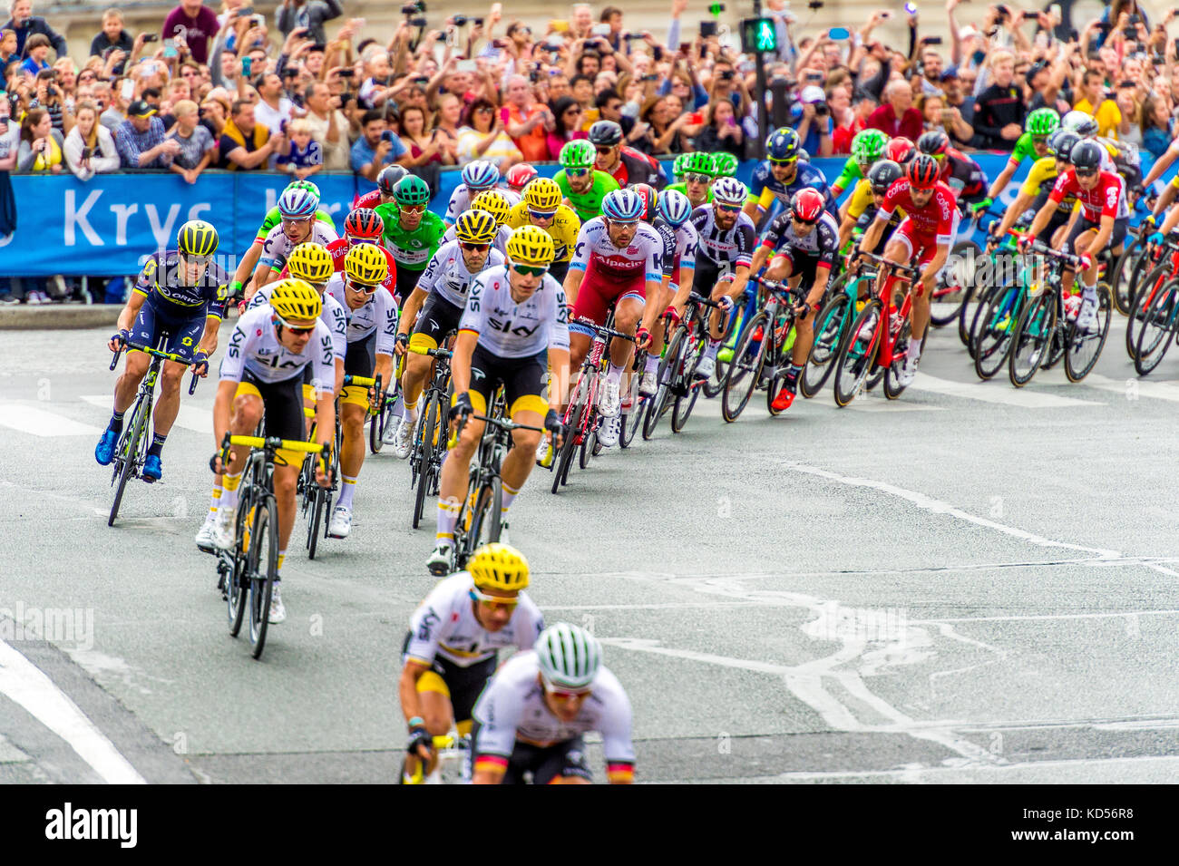 Dernière étape à Paris du Tour de France 2017 Banque D'Images