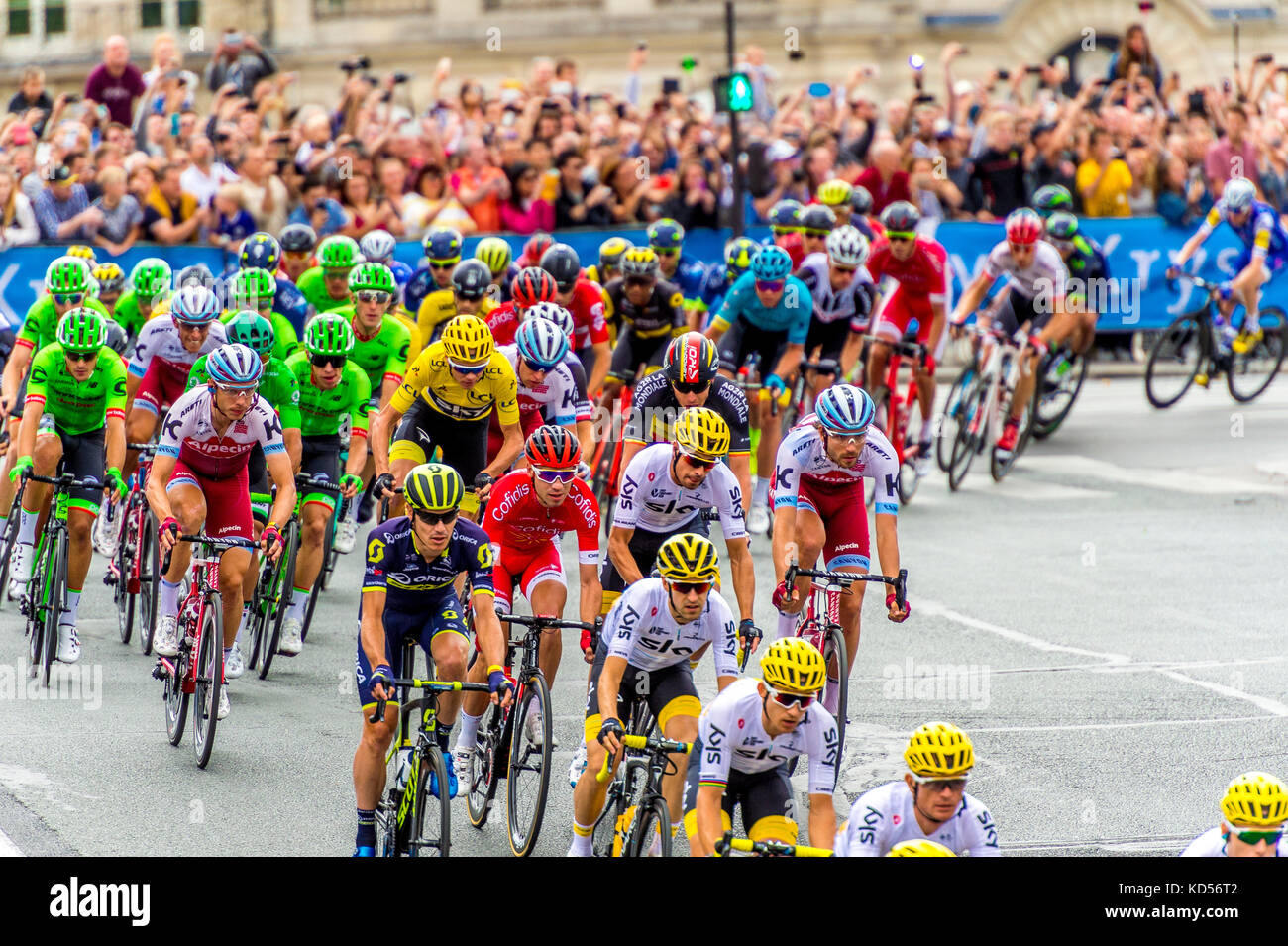Dernière étape à Paris du Tour de France 2017 Banque D'Images