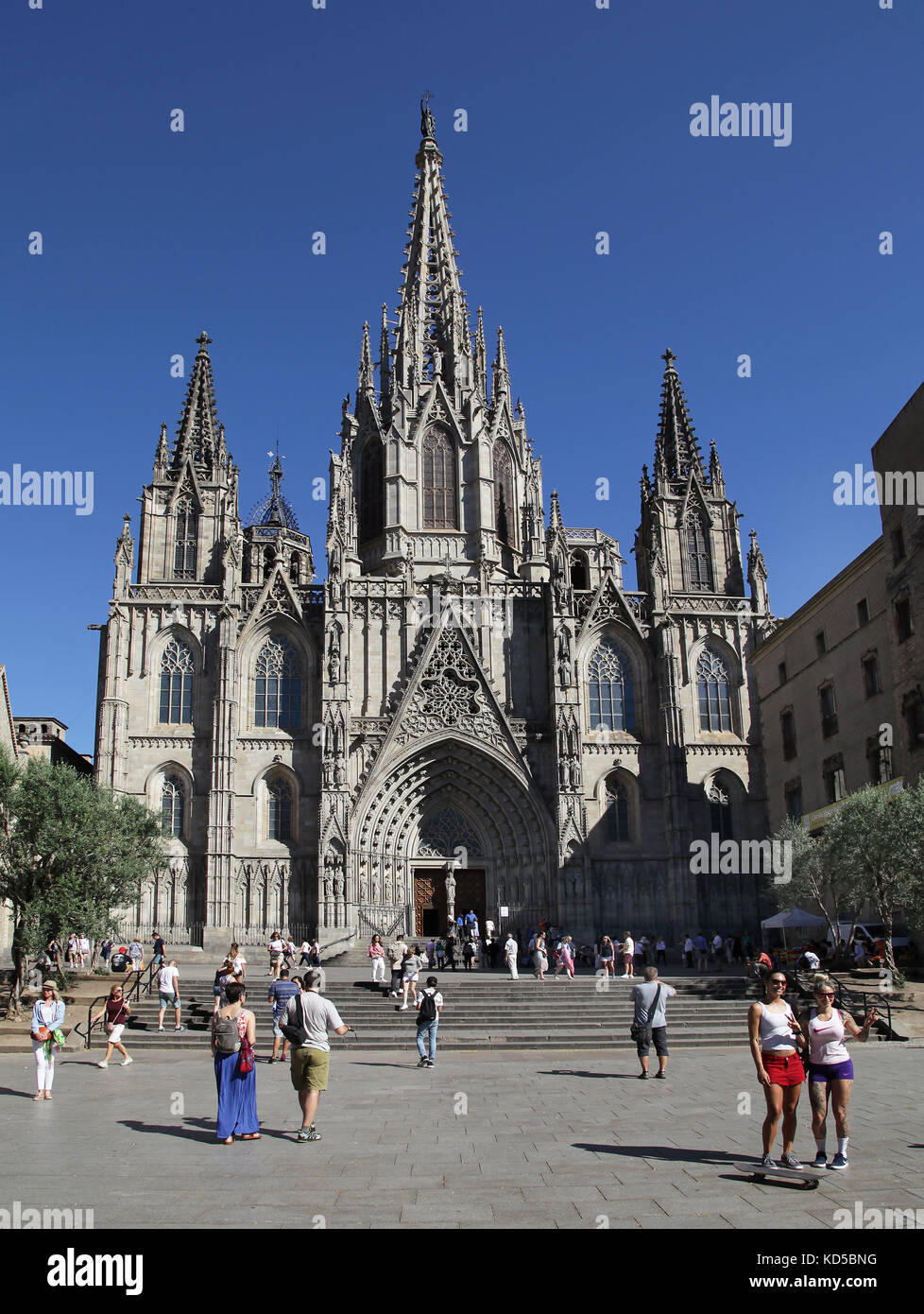 Espagne Catalogne Barcelone Cathédrale Banque D'Images