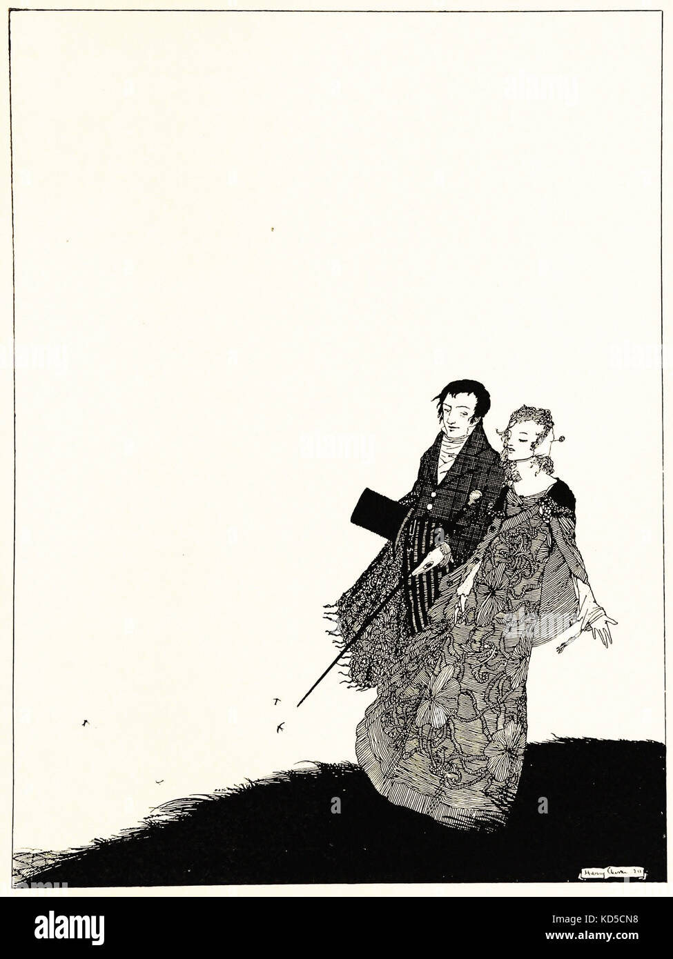 Harry Clarke, "la grande amoureuse", illustration pour l'année à l'Printemps Banque D'Images