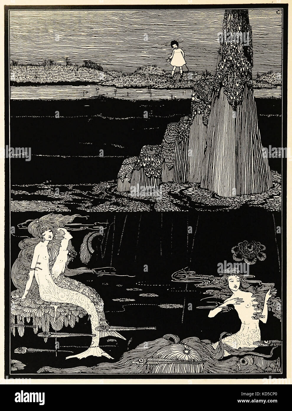 Harry Clarke, illustration - l'année au printemps Banque D'Images
