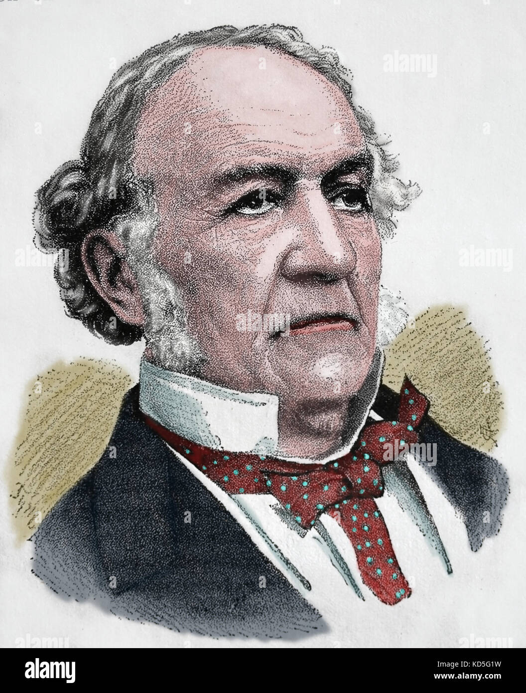 William Ewart Gladstone (1809-1898). english politique. gravure, 1883. Banque D'Images