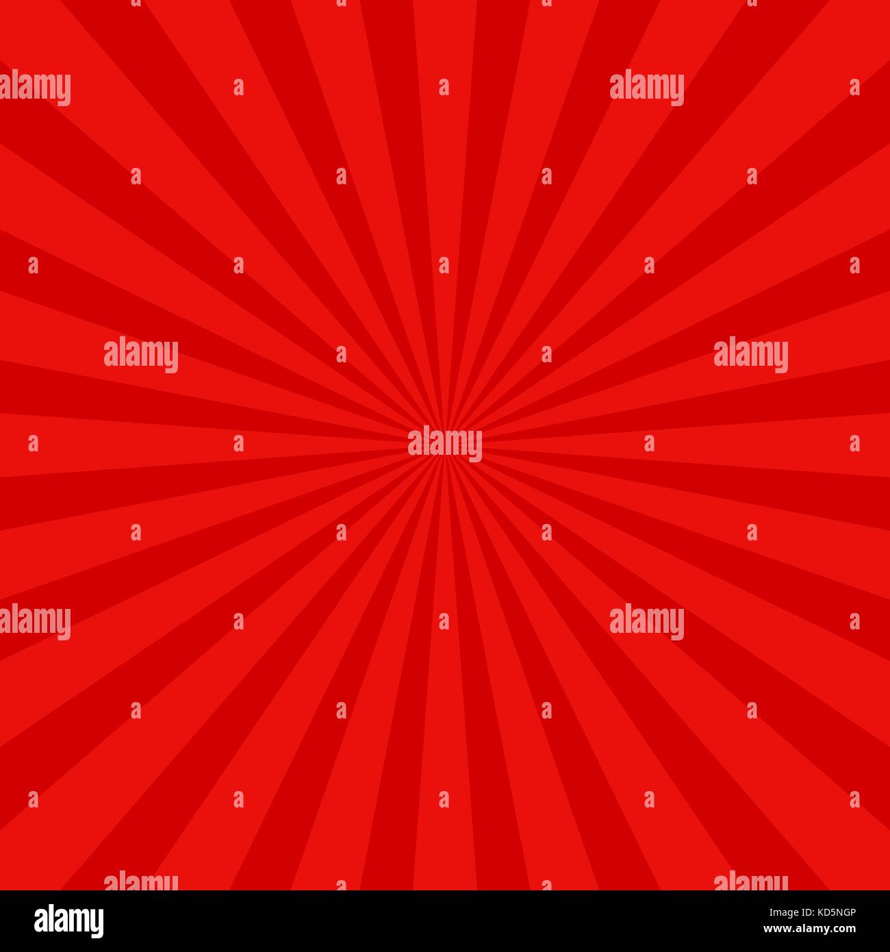 Rétro rouge fond Sun Ray - vector graphic design avec rayons radiaux Illustration de Vecteur