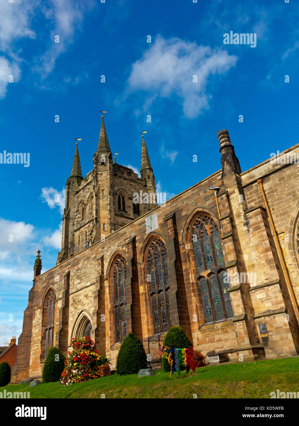 L'église de St Editha dans Tamworh Staffordshire England UK une église médiévale avec quelques ajouts du dix-neuvième siècle. Banque D'Images