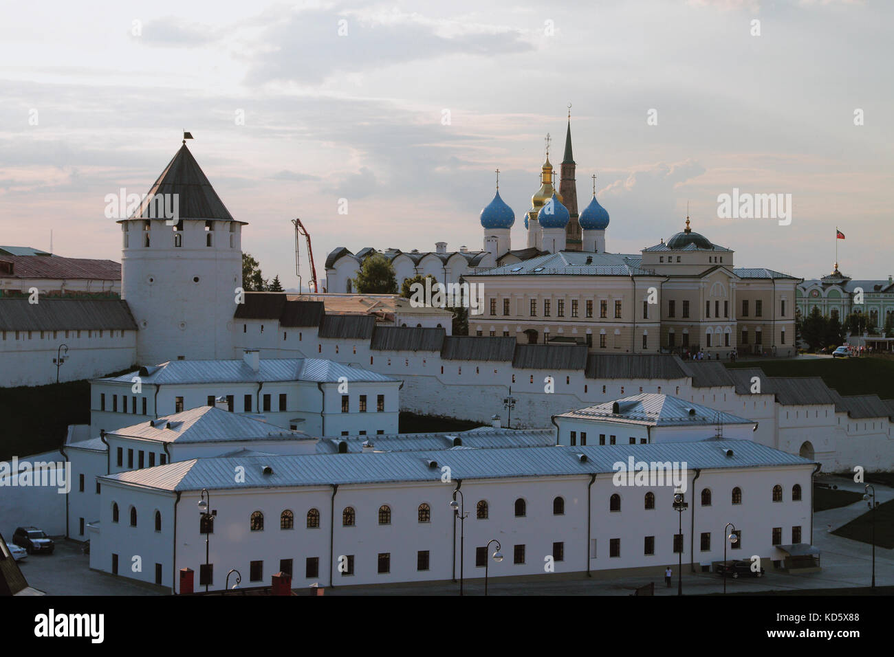 La partie nord-est du Kremlin de Kazan Tatarstan, en Russie. Banque D'Images