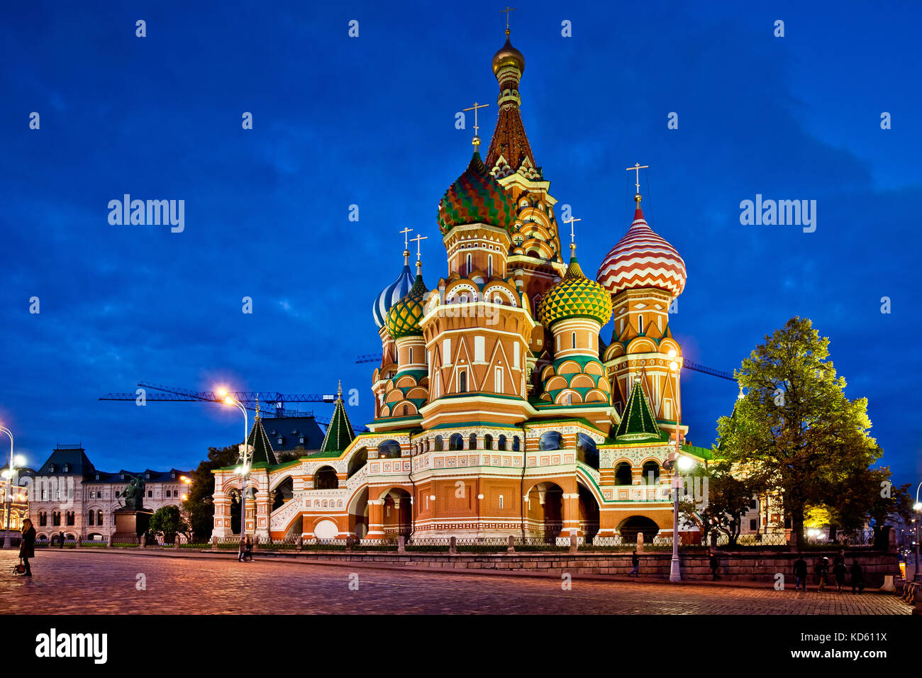 La cathédrale St Basile à Moscou Banque D'Images