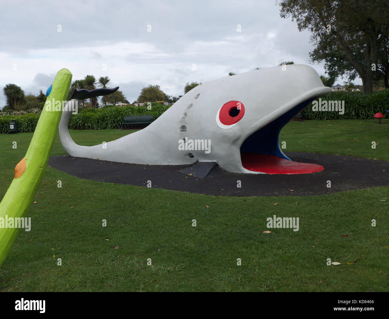 Aire de jeux à Wanganui park Banque D'Images