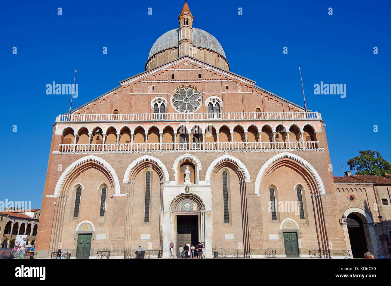 Basilique pontificale de Saint Antoine de Padoue, de style roman, à Padoue en Italie du Nord, Banque D'Images