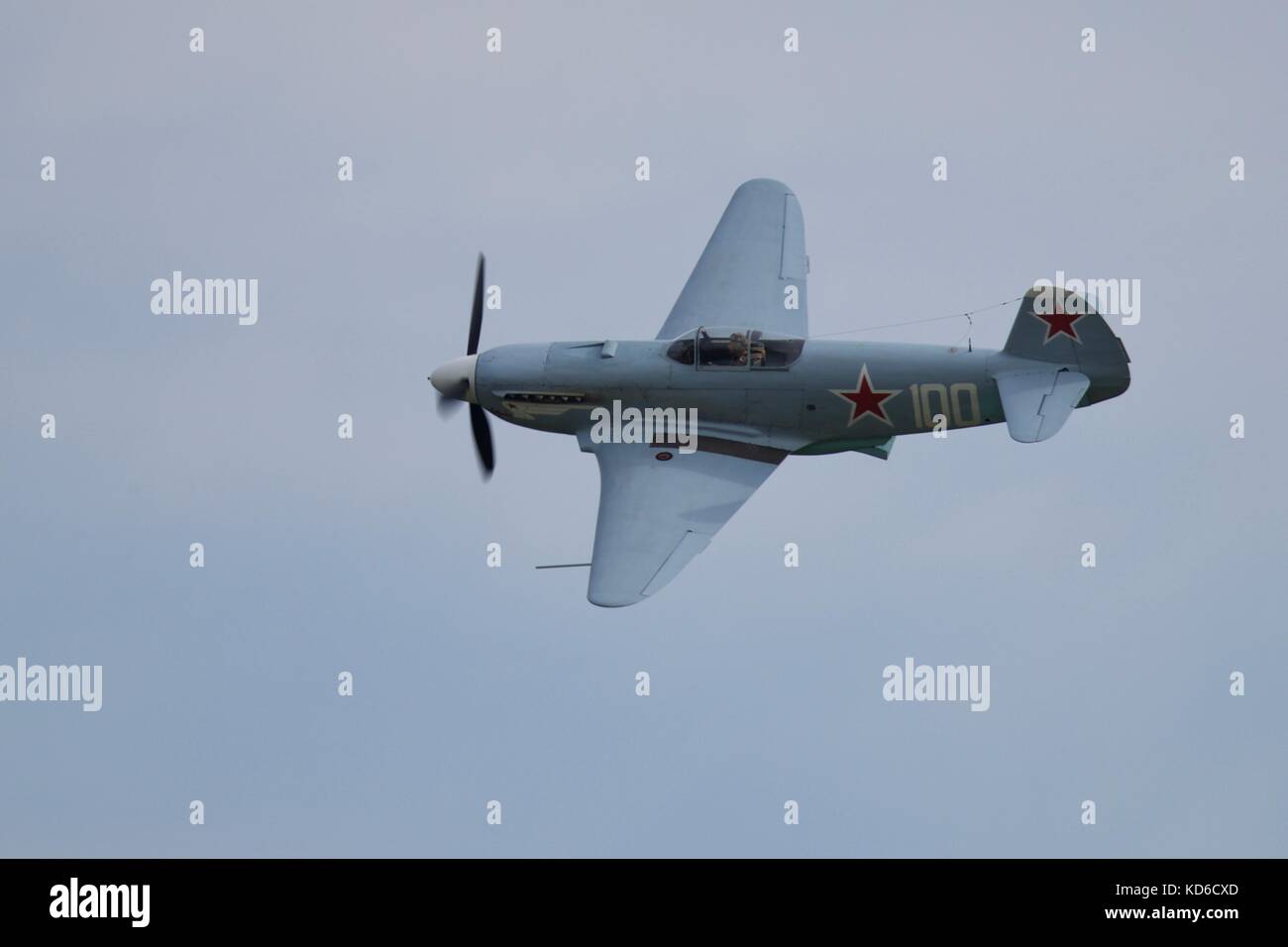 Yakovlev Yak-3m est une réplique des années 90 d'un chasseur russe de la Seconde Guerre mondiale Banque D'Images