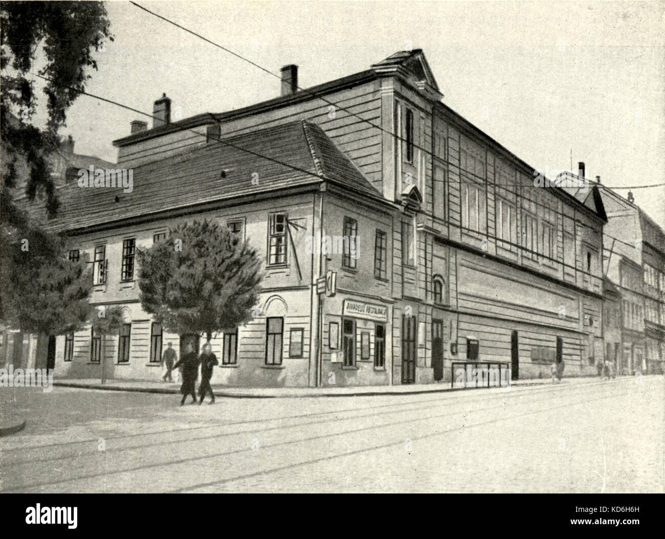 Théâtre national tchèque à Brno où "Jenufa" a été présentée pour la première fois (21 janvier 1904). Banque D'Images