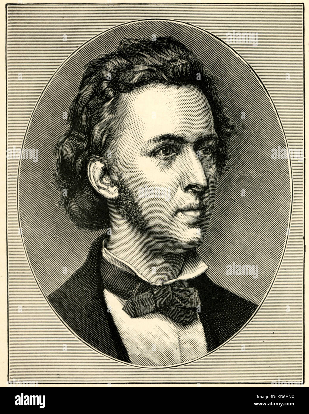 Frederic Chopin, portrait. Le compositeur polonais, 1810-1849 Banque D'Images
