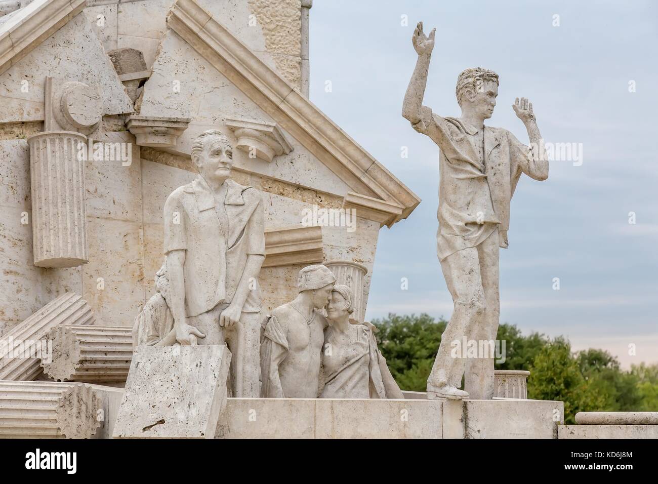 Le mémorial de la paix, monument de la pique-nique pan-européen 1989 à ville sopron, Hongrie, 05 septembre 2017 Banque D'Images