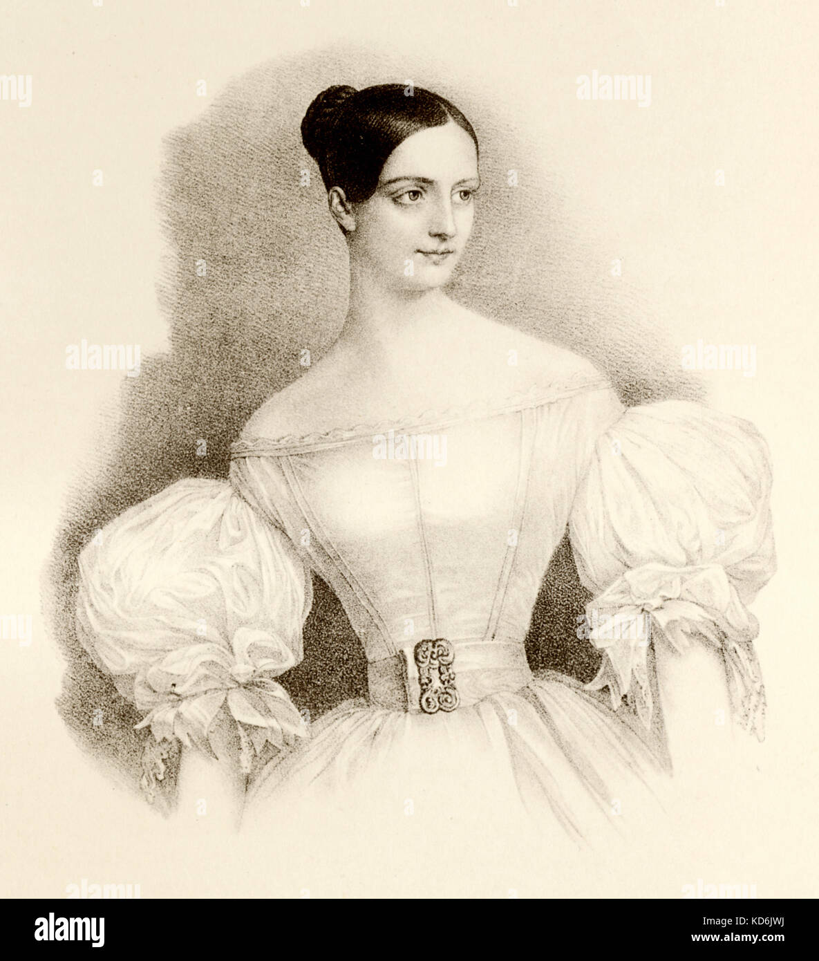 Fanny Elssler, années 1830. Danseuse autrichienne, 1810-1884. Banque D'Images