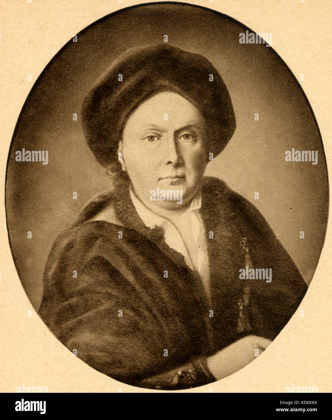 Ludwig van Beethoven il était le grand-père d'Kurfurstliche 1712-1773 Hofkapellmeister, né à Anvers est mort à Bonn. Compositeur allemand, 1770-1827 Carte postale du début du xxe siècle- Banque D'Images