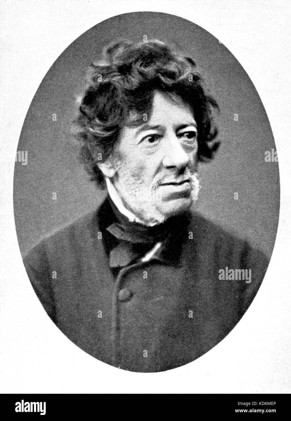 Fredrik Pacius - portrait de la violoniste allemand & compositeur, naturalisé Finn. FP : 19 mars 1809 - 9 janvier 1891. Banque D'Images