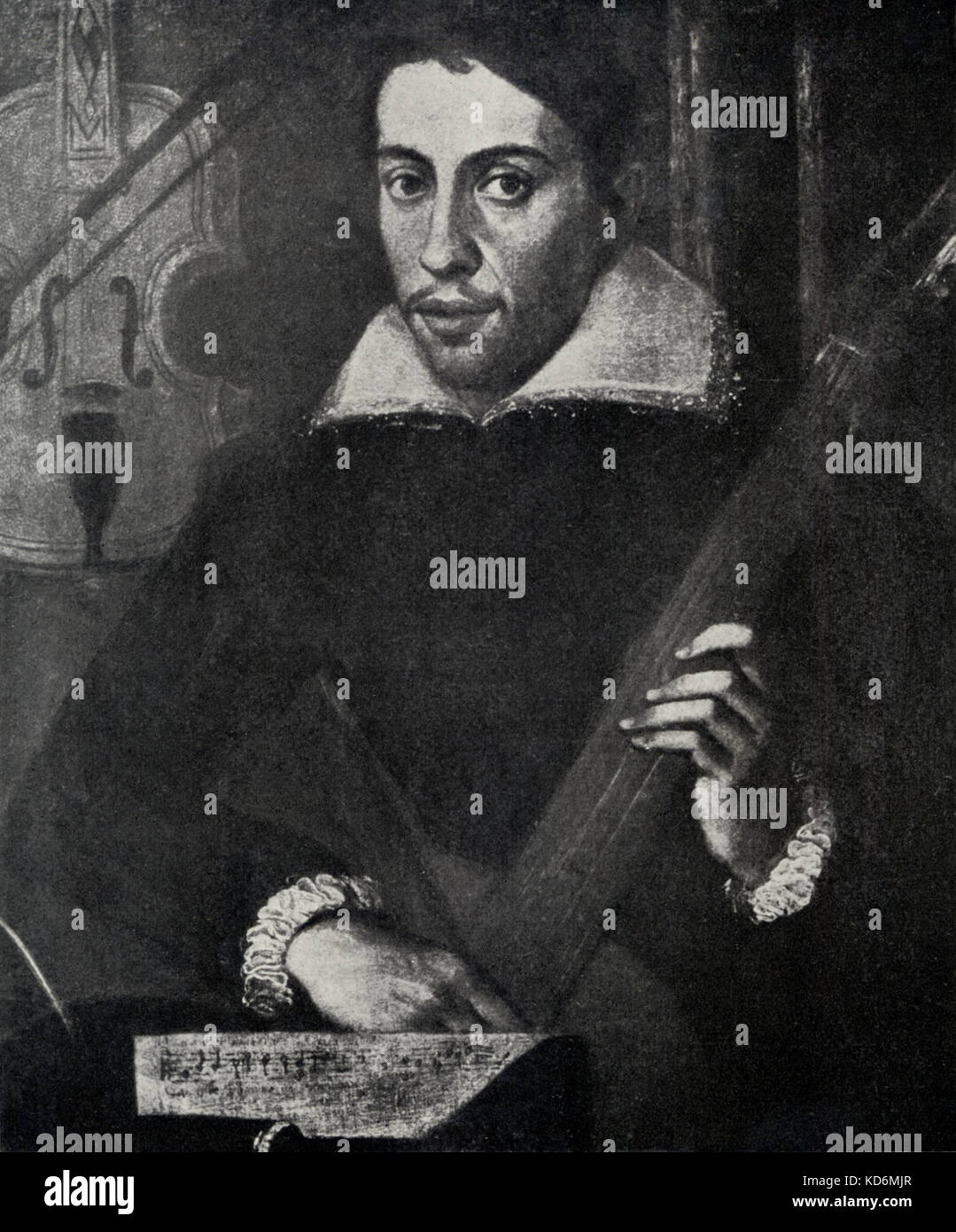 Antonio Stradivari (Stradivarius : Latin ) dans son atelier. Fondateur de l'atelier à Crémone en 1660. Luthier italien, 1644-1737 Banque D'Images