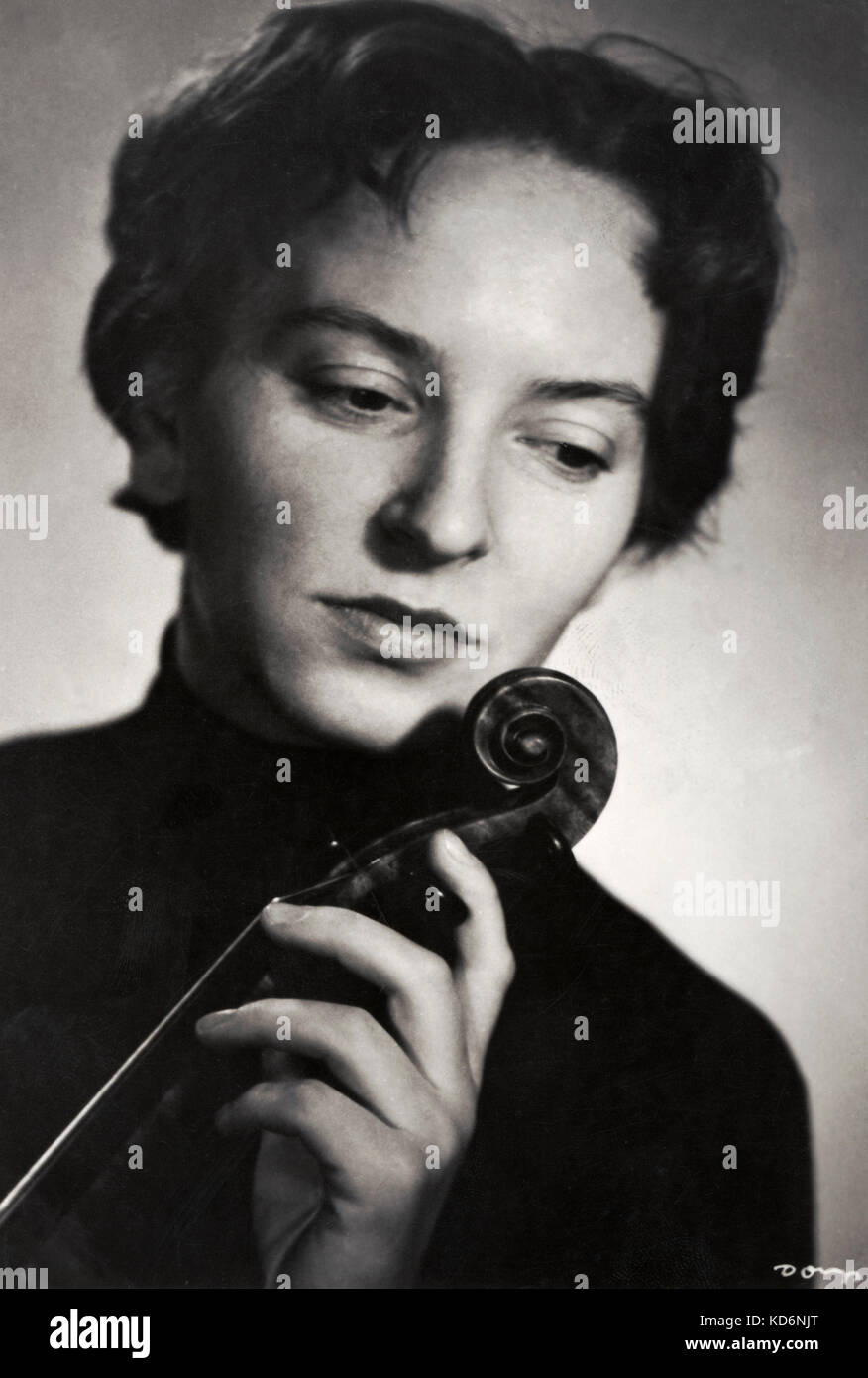 Wanda Wilkomirska violoniste polonais b.1929 Banque D'Images