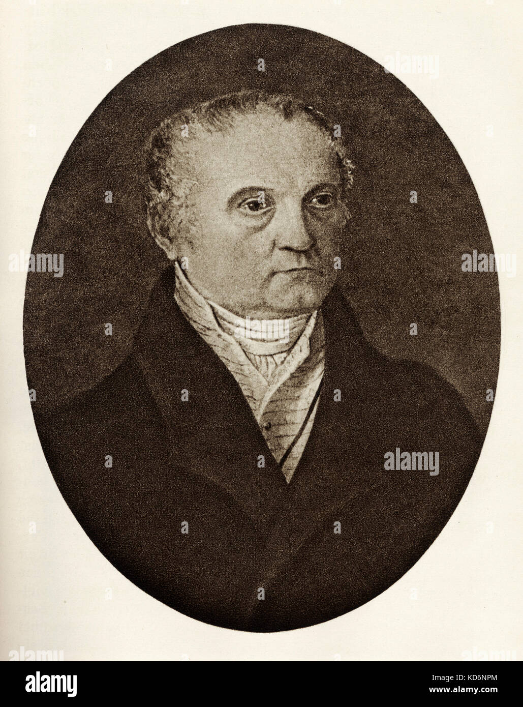 Le père de Schubert Fanz. Franz S., compositeur autrichien, 31 janvier 1797 - 19 novembre 1828. Banque D'Images