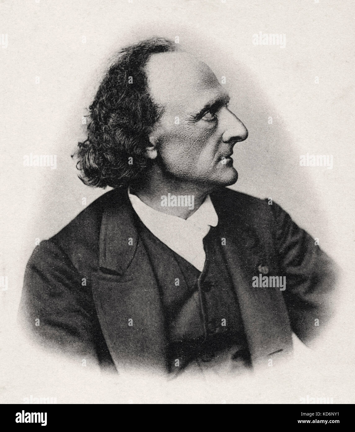 Henry Charles Litolff - portrait. Pianiste, compositeur et éditeur. 1818-1891 Étudie avec MOSCHELES Banque D'Images