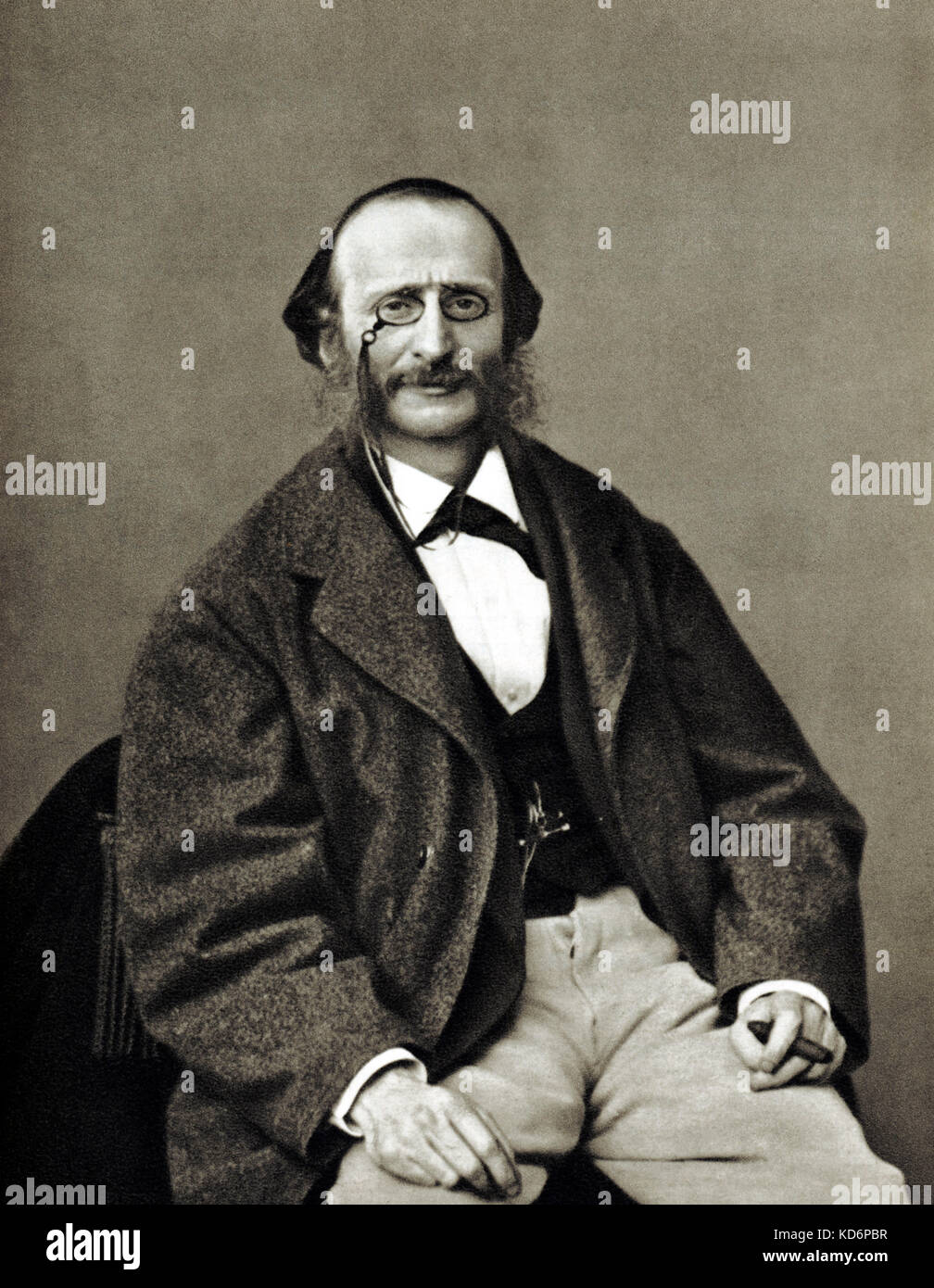 Jacques Offenbach - portrait de l'Allemand / compositeur français. 1819-1880 Banque D'Images