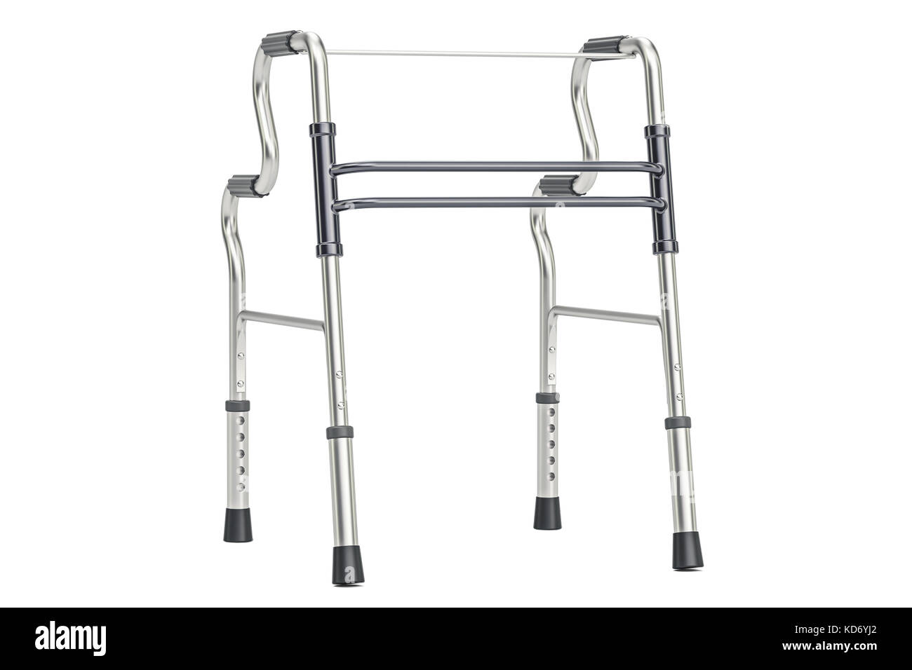 Walker, déambulateur. Le rendu 3D isolé sur fond blanc Banque D'Images