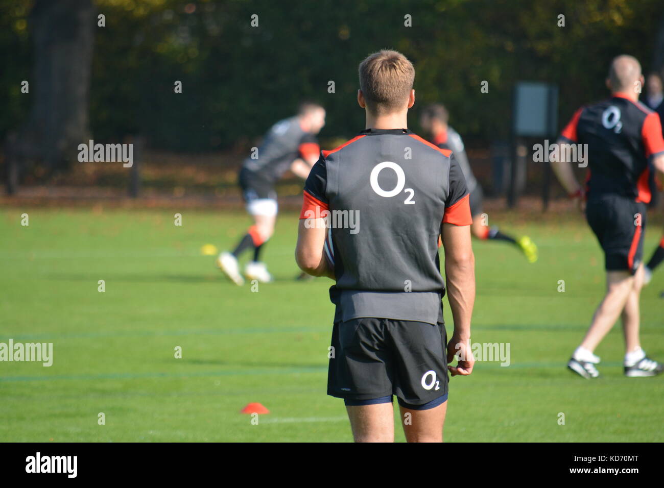 England rugby training o2 Banque D'Images