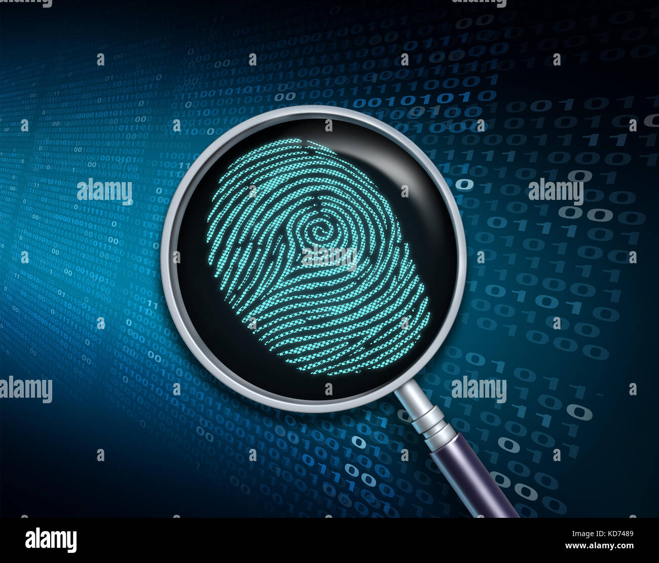 Vous cherchez des informations privées et personnelles technologies de surveillance concept avec un rendu 3d. Banque D'Images