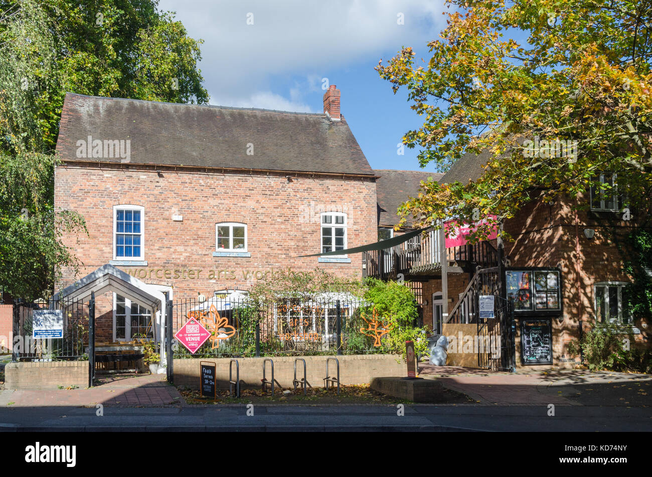 Atelier d'art de Worcester dans Sansome Street, Worcester, Royaume-Uni Banque D'Images