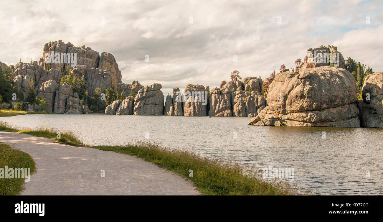 Sylvan Lake dans le Dakota du Sud. Banque D'Images