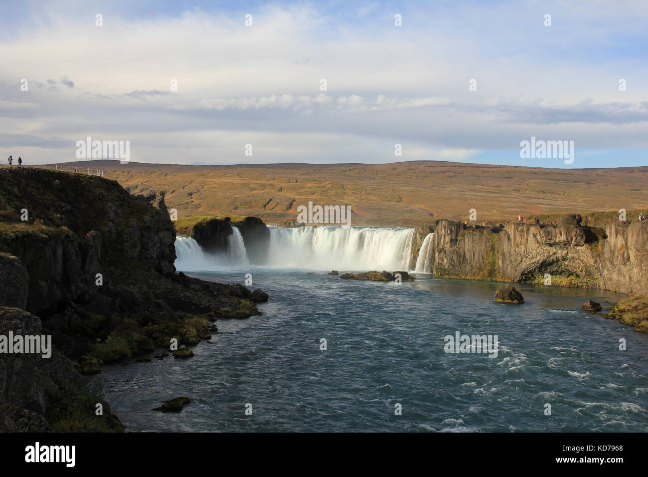 Godafoss, célèbre cascade en Islande. scène d'automne. Banque D'Images