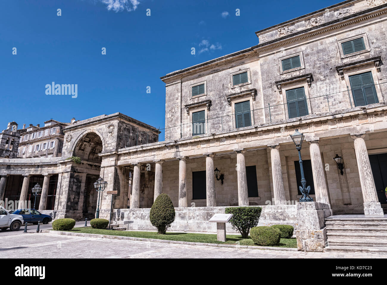 Le Palais Saint Michel et Saint George est le seul exemple de l'architecture géorgienne en Méditerranée. Banque D'Images