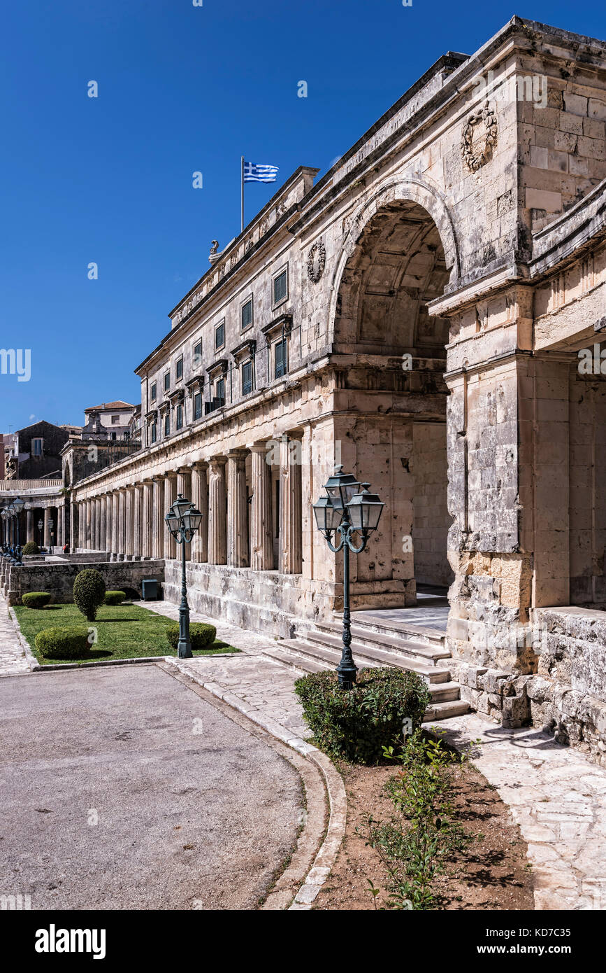 Le Palais Saint Michel et Saint George est le seul exemple de l'architecture géorgienne en Méditerranée. Banque D'Images