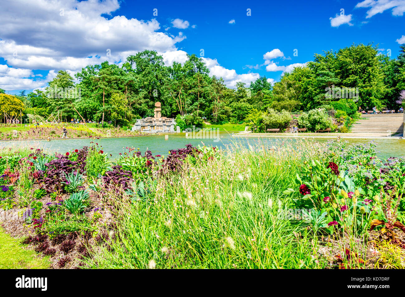 Parc floral de Paris est un parc public et un jardin botanique situé dans le Bois de Vincennes, dans le 12e arrondissement de Paris, France Banque D'Images