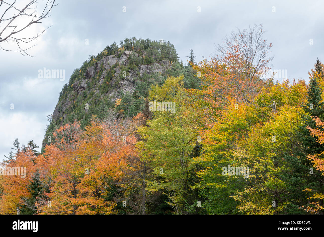 La couleur de l'automne dans les montagnes Adirondack autour du lac Placid NY Banque D'Images