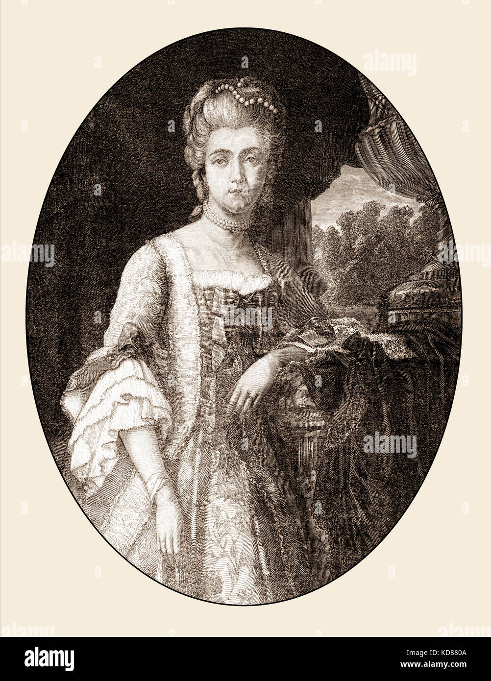 Richeza de Lotharingie, ca. 995-1063, Reine consort de Pologne Banque D'Images