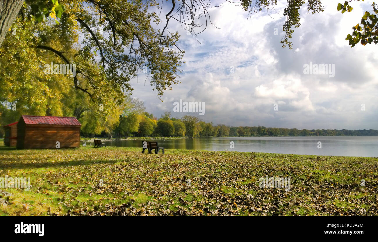 L'onondaga lake Park, Liverpool, new york Banque D'Images