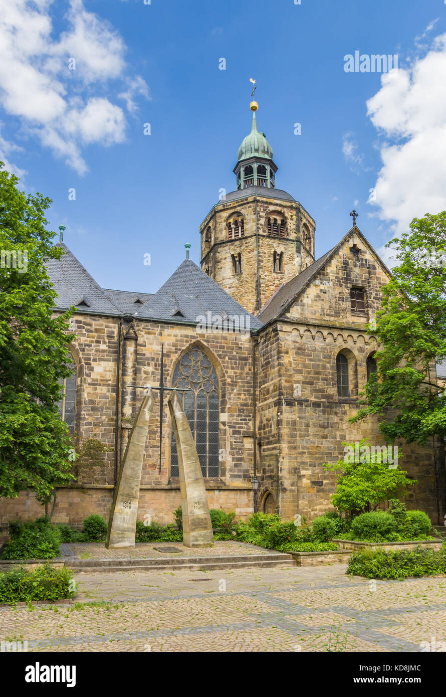 Tour de l'église Saint Bonifatius Münster à Hameln, Allemagne Banque D'Images