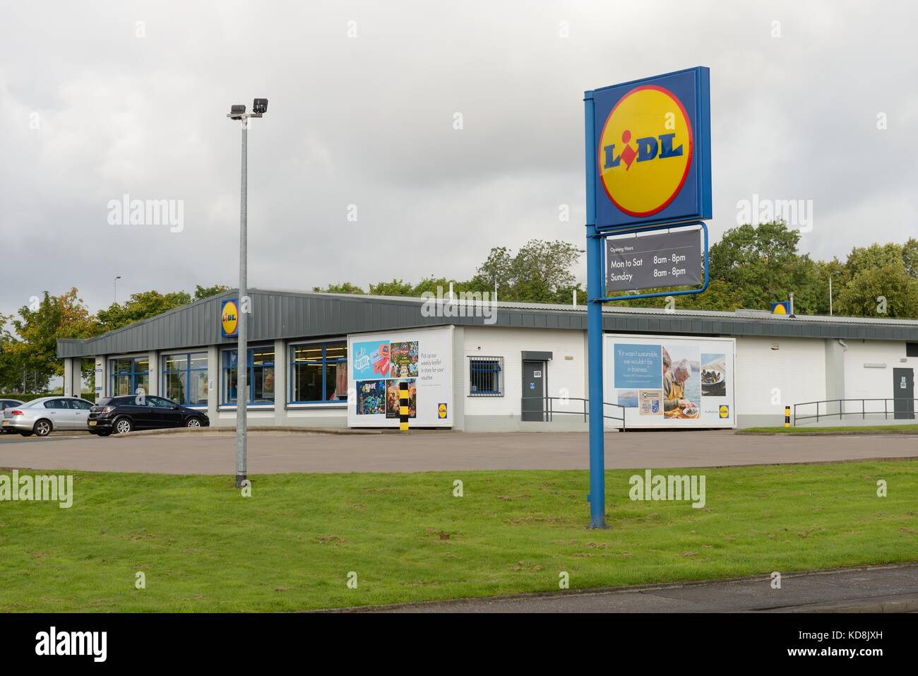 La chaîne de supermarchés discount mondial allemand, Lidl Stiftung & Co, à St Rollox, Springburn, Glasgow, Écosse, Royaume-Uni Banque D'Images