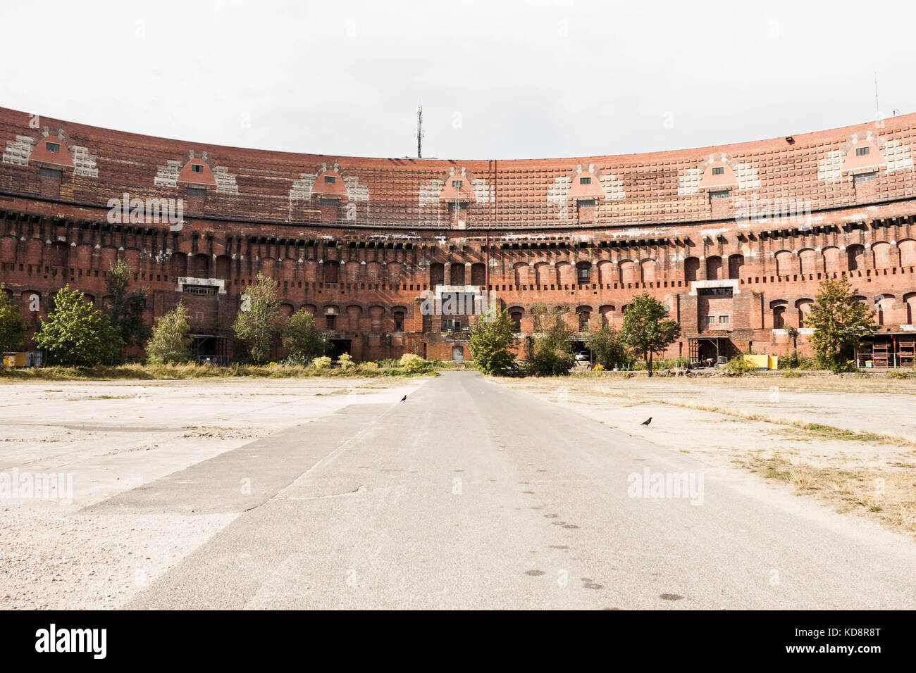 Nuremberg, Allemagne - 28 août 2016 : l'ancien palais des congrès (kongresshalle nazi) Bâtiment à Nuremberg, Allemagne. Vue sur l'intérieur de la cour. une partie de Banque D'Images