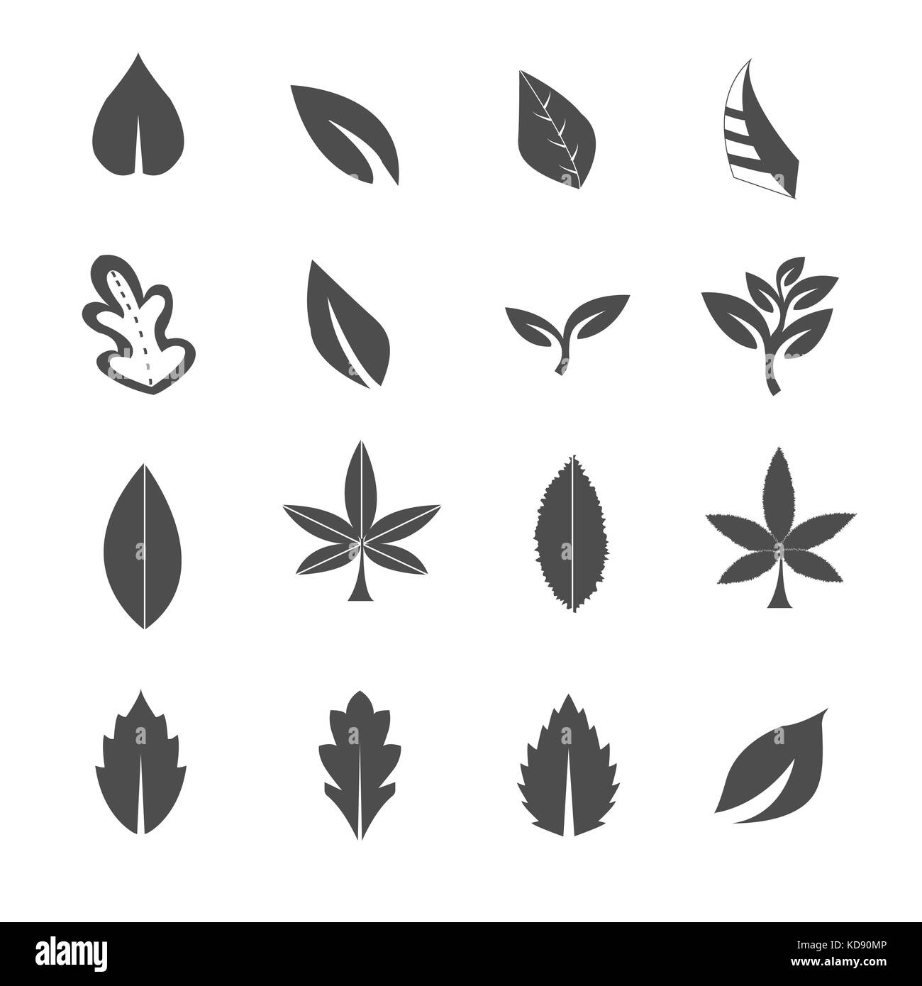 Laisser icons set vector Banque D'Images