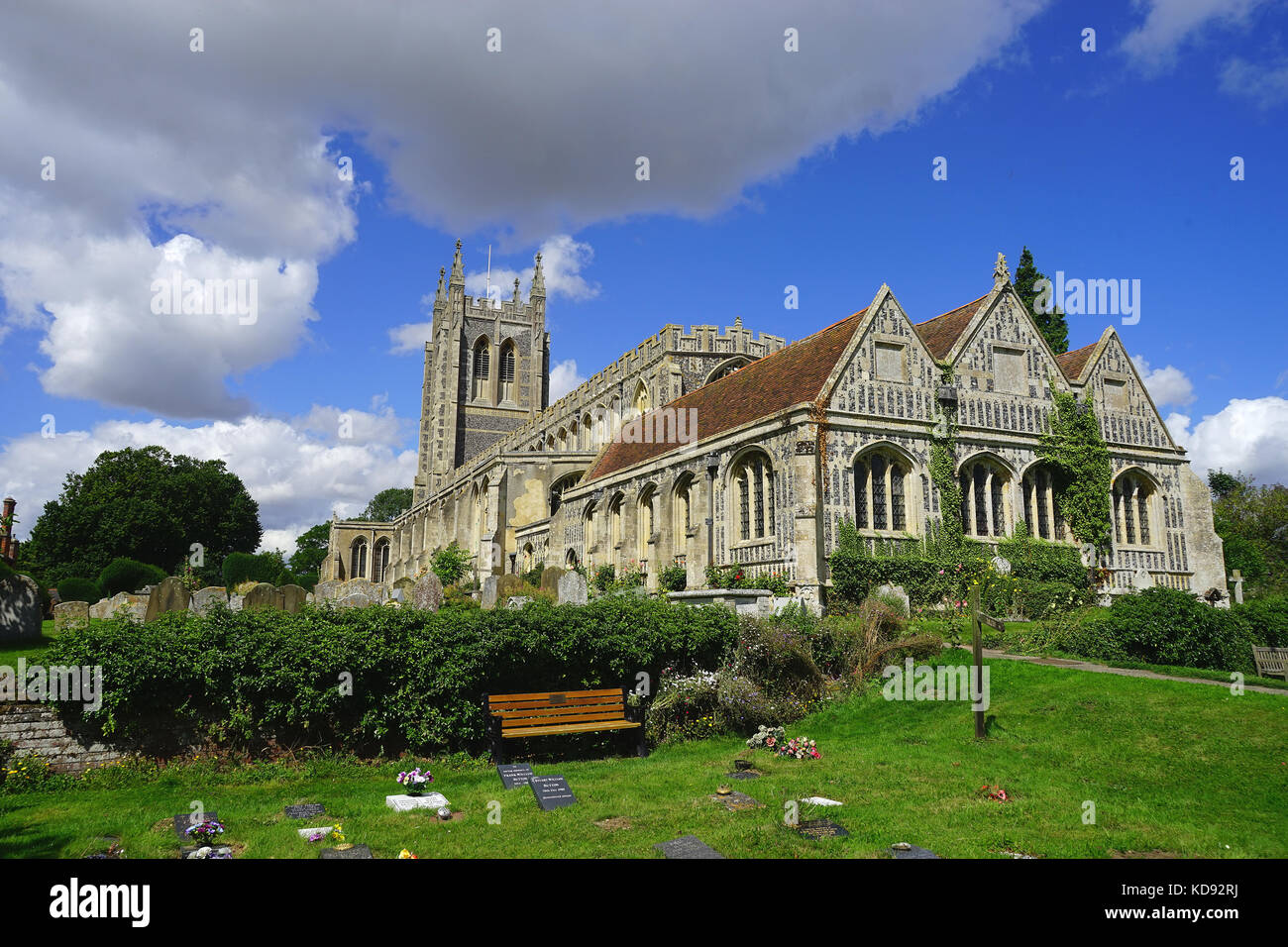 La Holy Trinity Church de Long Melford Banque D'Images