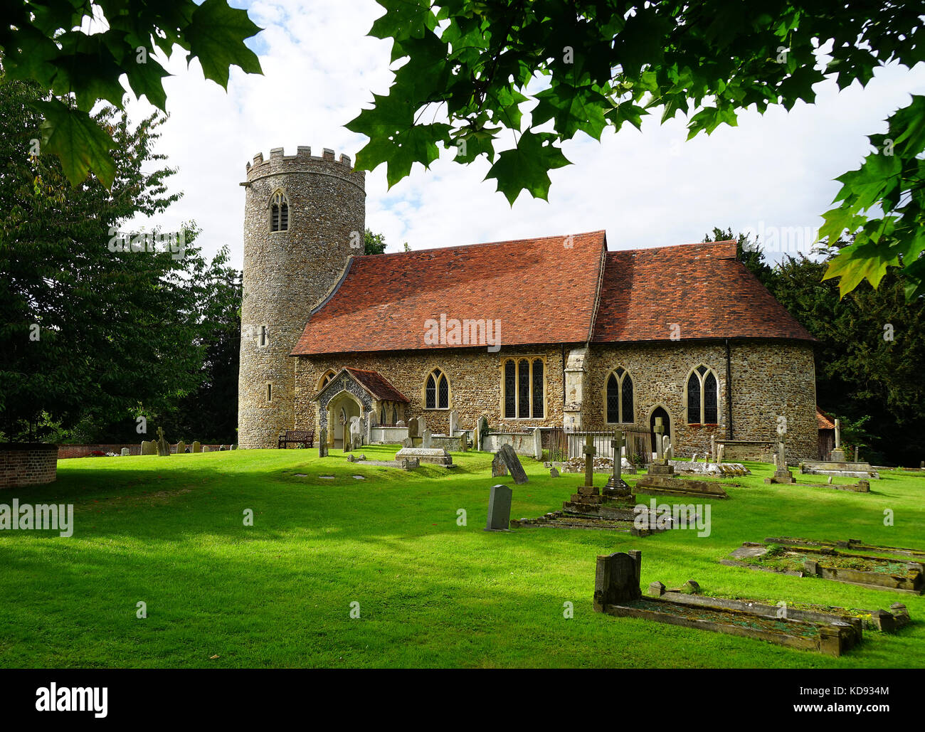 L'église de St George et St Grégoire, Essex, Pentlow Banque D'Images