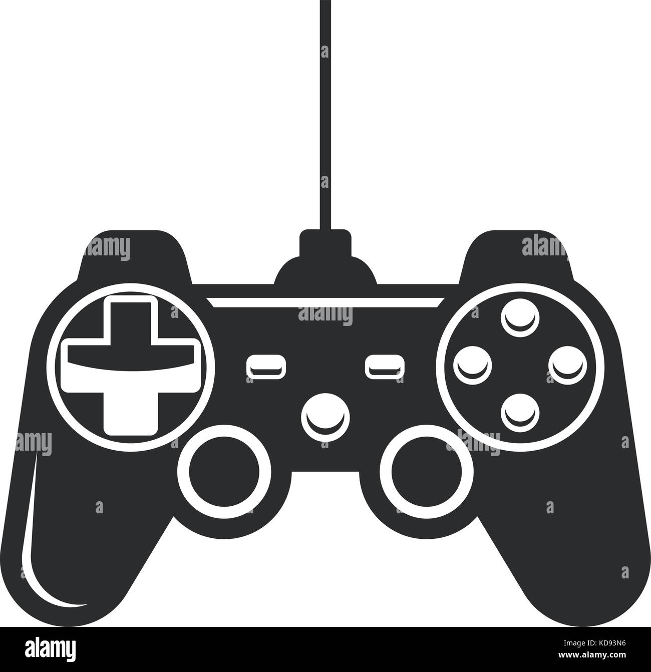 Gamepad - manette pour l'icône de la console de jeu Illustration de Vecteur