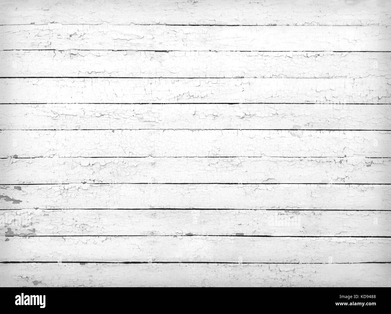 Le noir et blanc texture de planches en bois blanc Banque D'Images